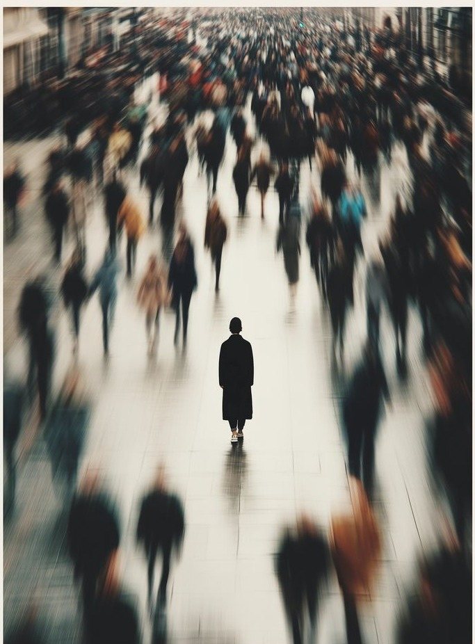 A single controlled path through a moving environment
